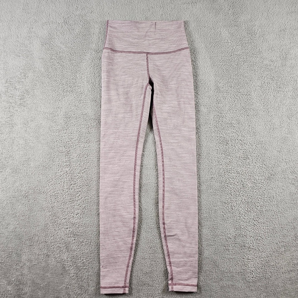 Lululemon Wunder Under High Rise Leggings Purple Heathered Space Dye Size 4